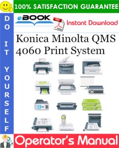 Konica Minolta QMS 4060 Print System Operator's Manual