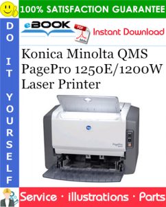 Konica Minolta QMS PagePro 1250E/1200W Laser Printer Parts Catalog Manual