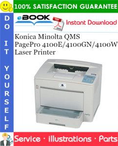 Konica Minolta QMS PagePro 4100E/4100GN/4100W Laser Printer Parts Manual