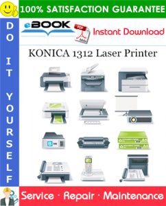 KONICA 1312 Laser Printer Service Repair Manual + Parts Catalog