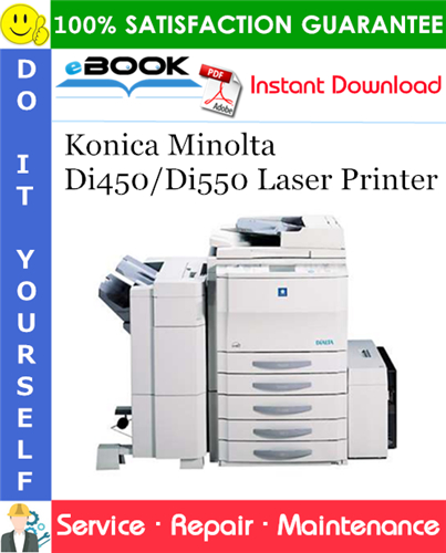 Konica Minolta Di450/Di550 Laser Printer Service Repair Manual + Parts Catalog