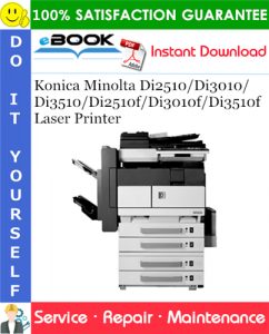 Konica Minolta Di2510/Di3010/Di3510/Di2510f/Di3010f/Di3510f Laser Printer Service Repair Manual + Parts Catalog