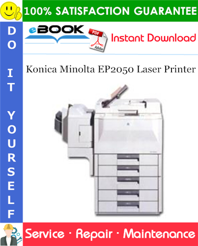 Konica Minolta EP2050 Laser Printer Service Repair Manual + Parts Catalog