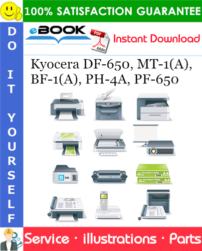Kyocera DF-650, MT-1(A), BF-1(A), PH-4A, PF-650 Parts Manual