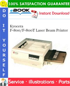 Kyocera F-800/F-800T Laser Beam Printer Parts Catalogue Manual