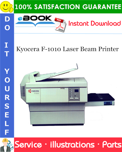 Kyocera F-1010 Laser Beam Printer Parts Catalogue Manual