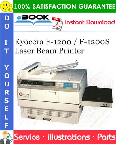 Kyocera F-1200 / F-1200S Laser Beam Printer Parts Catalogue Manual