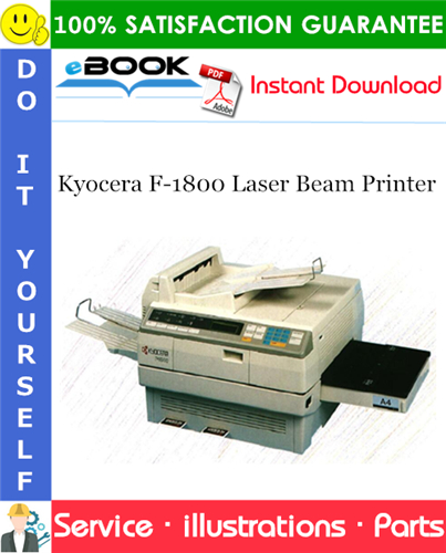 Kyocera F-1800 Laser Beam Printer Parts Catalogue Manual