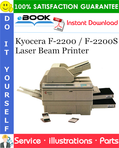 Kyocera F-2200 / F-2200S Laser Beam Printer Parts Catalogue Manual
