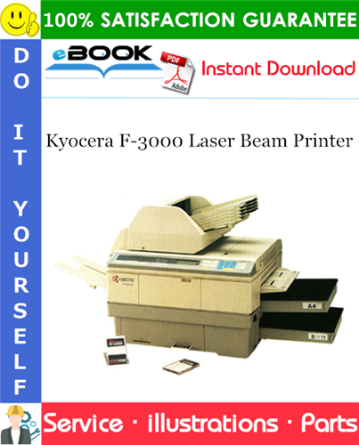 Kyocera F-3000 Laser Beam Printer Parts Catalogue Manual