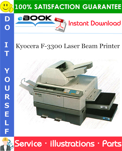 Kyocera F-3300 Laser Beam Printer Parts Catalogue Manual