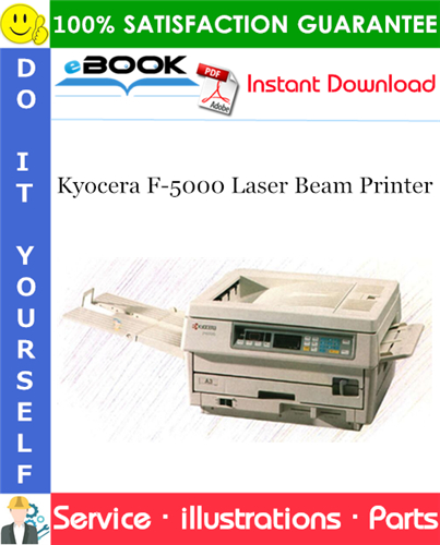Kyocera F-5000 Laser Beam Printer Parts Catalogue Manual