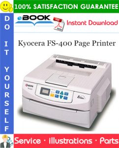 Kyocera FS-400 Page Printer Parts Catalogue Manual