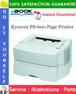 Kyocera FS-600 Page Printer Parts Catalogue Manual