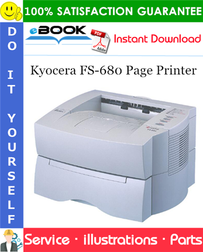 Kyocera FS-680 Page Printer Parts Catalogue Manual