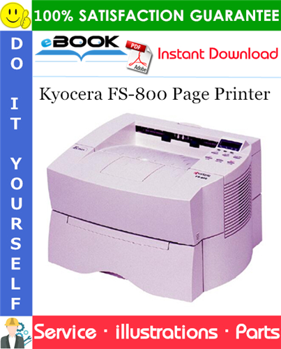 Kyocera FS-800 Page Printer Parts Catalogue Manual