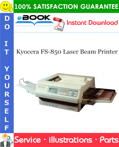 Kyocera FS-850 Laser Beam Printer Parts Catalogue Manual
