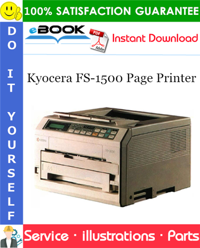 Kyocera FS-1500 Page Printer Parts Catalogue Manual