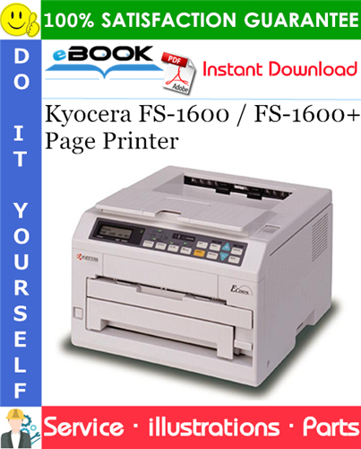 Kyocera FS-1600 / FS-1600+ Page Printer Parts Catalogue Manual