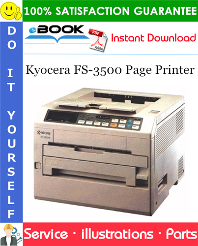 Kyocera FS-3500 Page Printer Parts Catalogue Manual