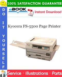 Kyocera FS-5500 Page Printer Parts Catalogue Manual