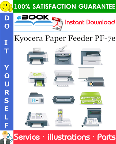 Kyocera Paper Feeder PF-7e Parts Catalogue Manual
