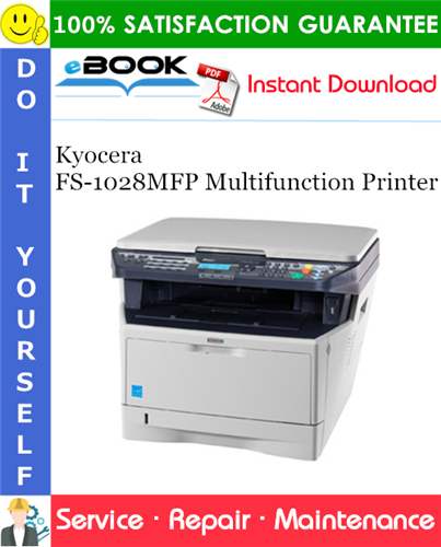 Kyocera FS-1028MFP Multifunction Printer Service Repair Manual + Parts Catalog