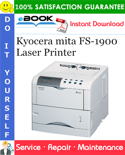 Kyocera mita FS-1900 Laser Printer Service Repair Manual + Parts Catalog