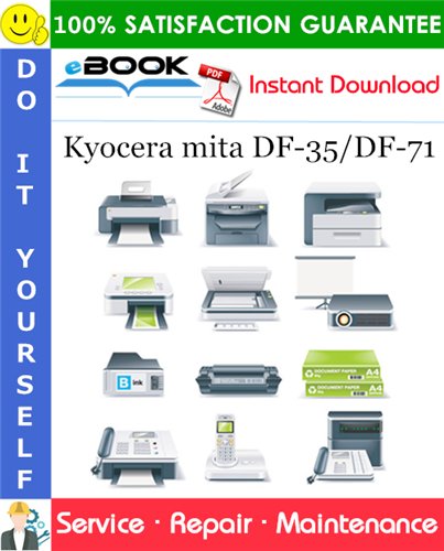Kyocera mita DF-35/DF-71 Service Repair Manual + Parts Catalog