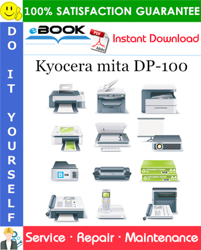 Kyocera mita DP-100 Service Repair Manual + Parts Catalog