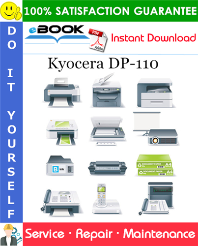 Kyocera DP-110 Service Repair Manual + Parts Catalog