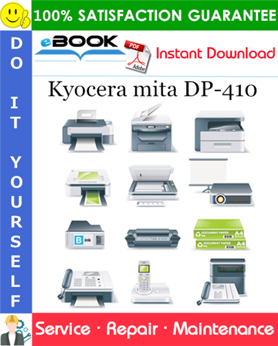 Kyocera mita DP-410 Service Repair Manual + Parts Catalog