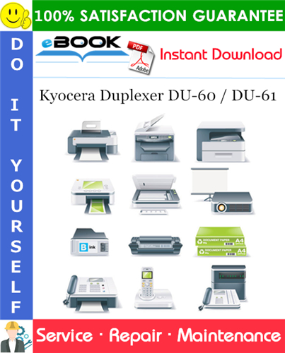 Kyocera Duplexer DU-60 / DU-61 Service Repair Manual + Parts Catalog