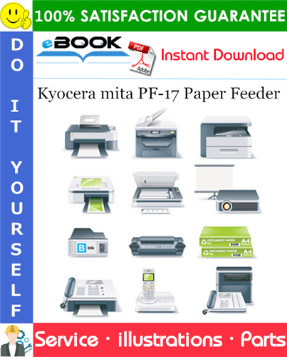 Kyocera mita PF-17 Paper Feeder Parts Manual