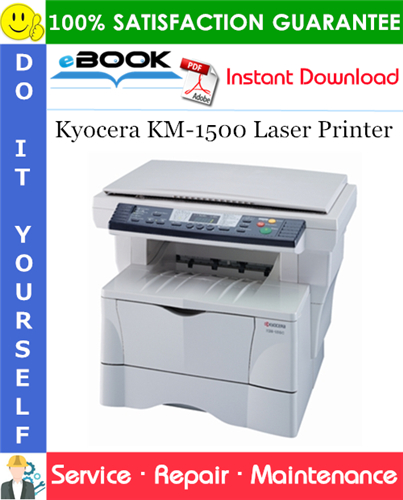 Kyocera KM-1500 Laser Printer Service Repair Manual + Parts Catalog