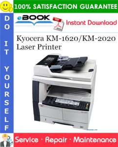 Kyocera KM-1620/KM-2020 Laser Printer Service Repair Manual + Parts Catalog