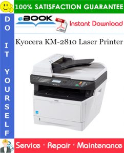 Kyocera KM-2810 Laser Printer Service Repair Manual