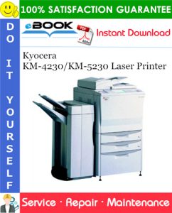 Kyocera KM-4230/KM-5230 Laser Printer Service Repair Manual + Parts Catalog