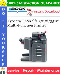 Kyocera TASKalfa 3010i/3510i Multi-Function Printer Service Repair Manual