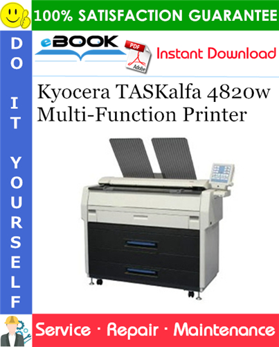 Kyocera TASKalfa 4820w Multi-Function Printer Service Repair Manual