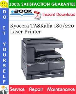 Kyocera TASKalfa 180/220 Laser Printer Service Repair Manual + Parts Catalog