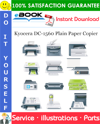 Kyocera DC-1560 Plain Paper Copier Parts Manual