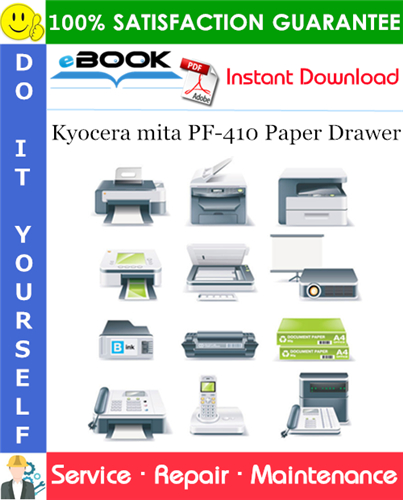 Kyocera mita PF-410 Paper Drawer Service Repair Manual + Parts Catalog