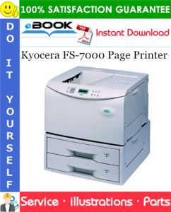 Kyocera FS-7000 Page Printer Parts Catalogue Manual
