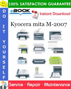 Kyocera mita M-2007 Service Repair Manual + Parts Catalog