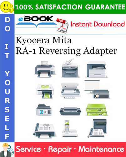 Kyocera Mita RA-1 Reversing Adapter Service Repair Manual + Parts Catalog