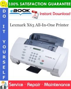 Lexmark X63 All-In-One Printer Service Repair Manual