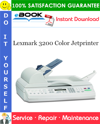 Lexmark 3200 Color Jetprinter Service Repair Manual