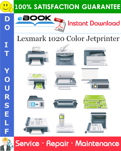 Lexmark 1020 Color Jetprinter Service Repair Manual