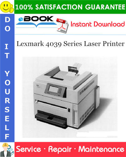 Lexmark 4039 Series Laser Printer Service Repair Manual